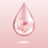 decorative photo of pink teardrop